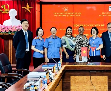 Viện KSND quận Hoàn Kiếm đón tiếp đoàn Viện KSTC Cuba và tổ chức Hội thảo...